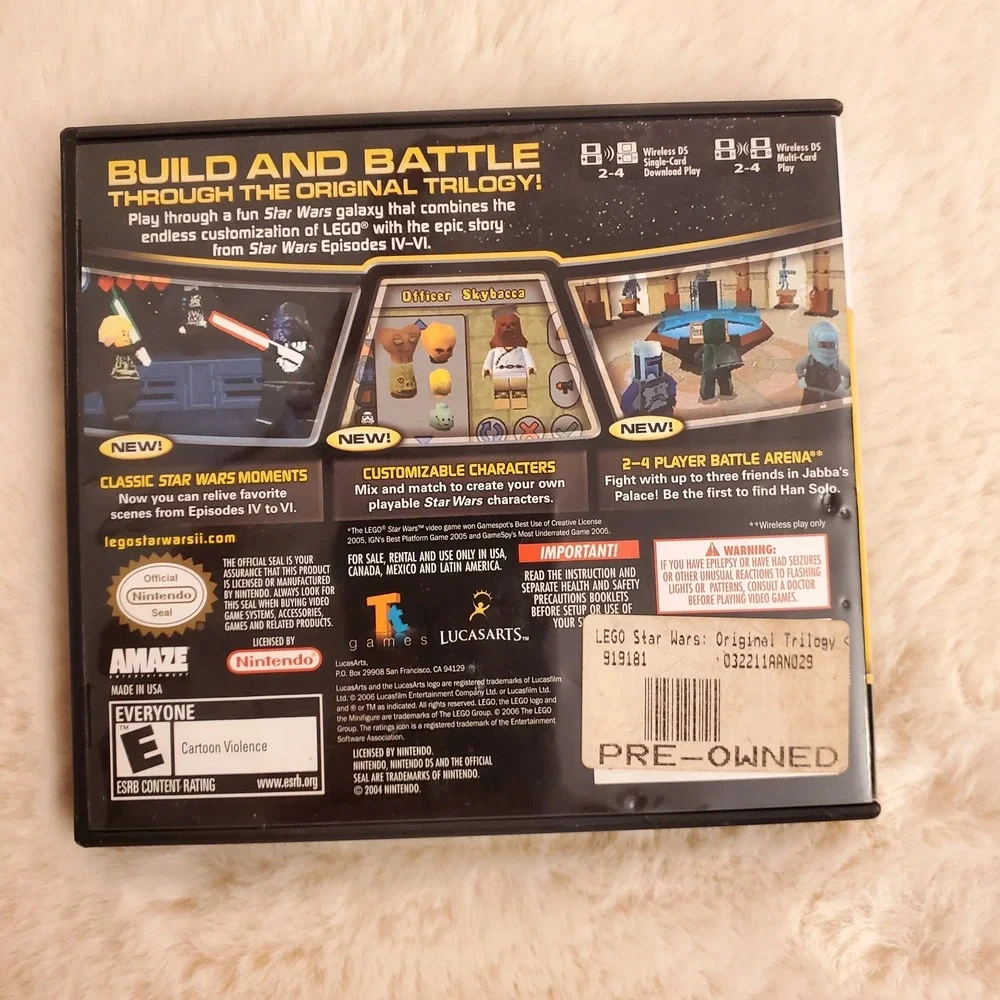LEGO Star Wars II: The Original Trilogy (Nintendo DS, 2006) Complete Tested‎ CIB
